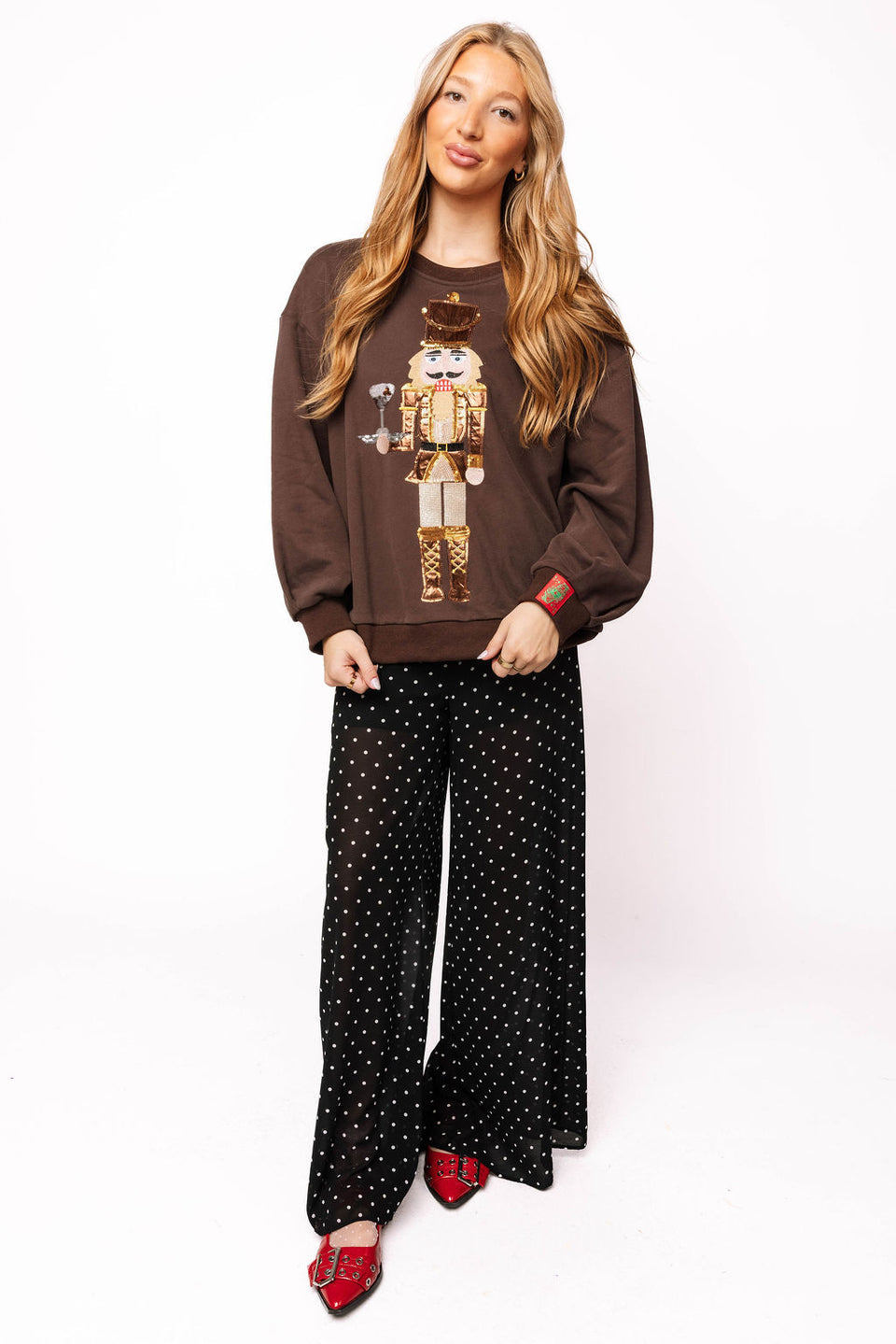 Brown Espresso Martini Serving Nutcracker Sweatshirt