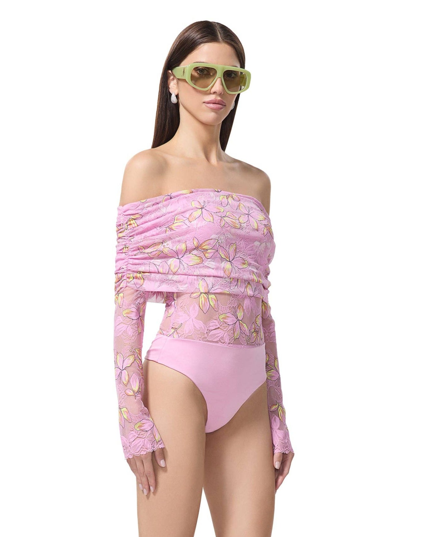Lennox Bodysuit - Lilac Lace