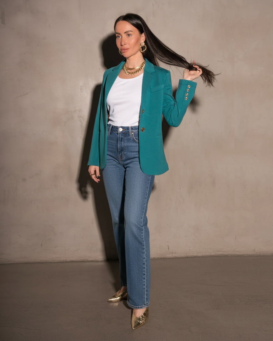 Morrison Ultra Luxe Blazer Peacock
