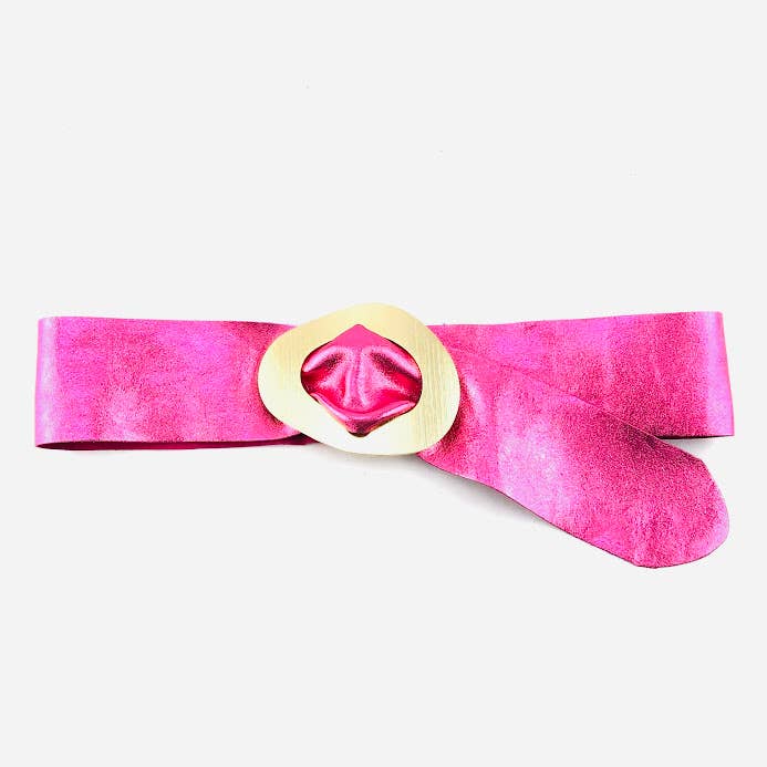 Stella Metallic Genuine Leather Belt