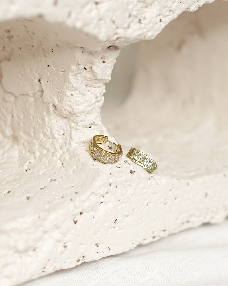 Class Act Crystal Mini Hoops