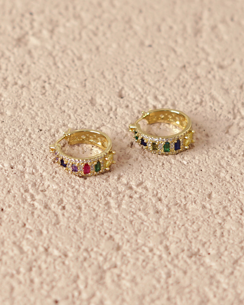 Class Act Crystal Mini Hoops