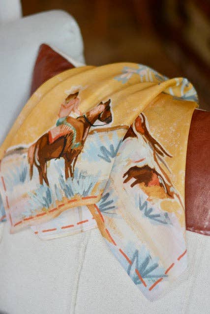 Longhorn Open Range Cowgirl Wild Rag Scarf