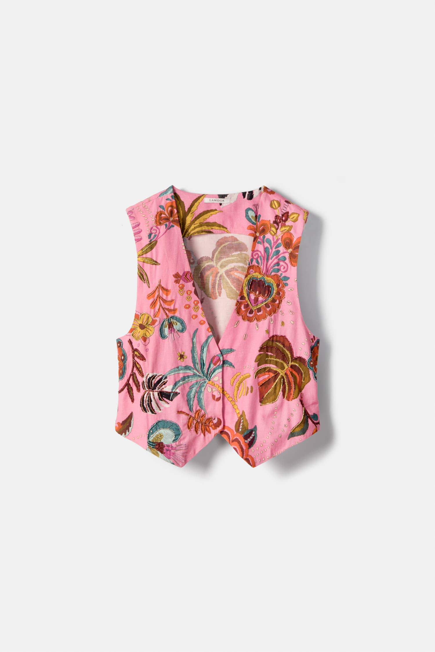 Tropical Pattern Vest