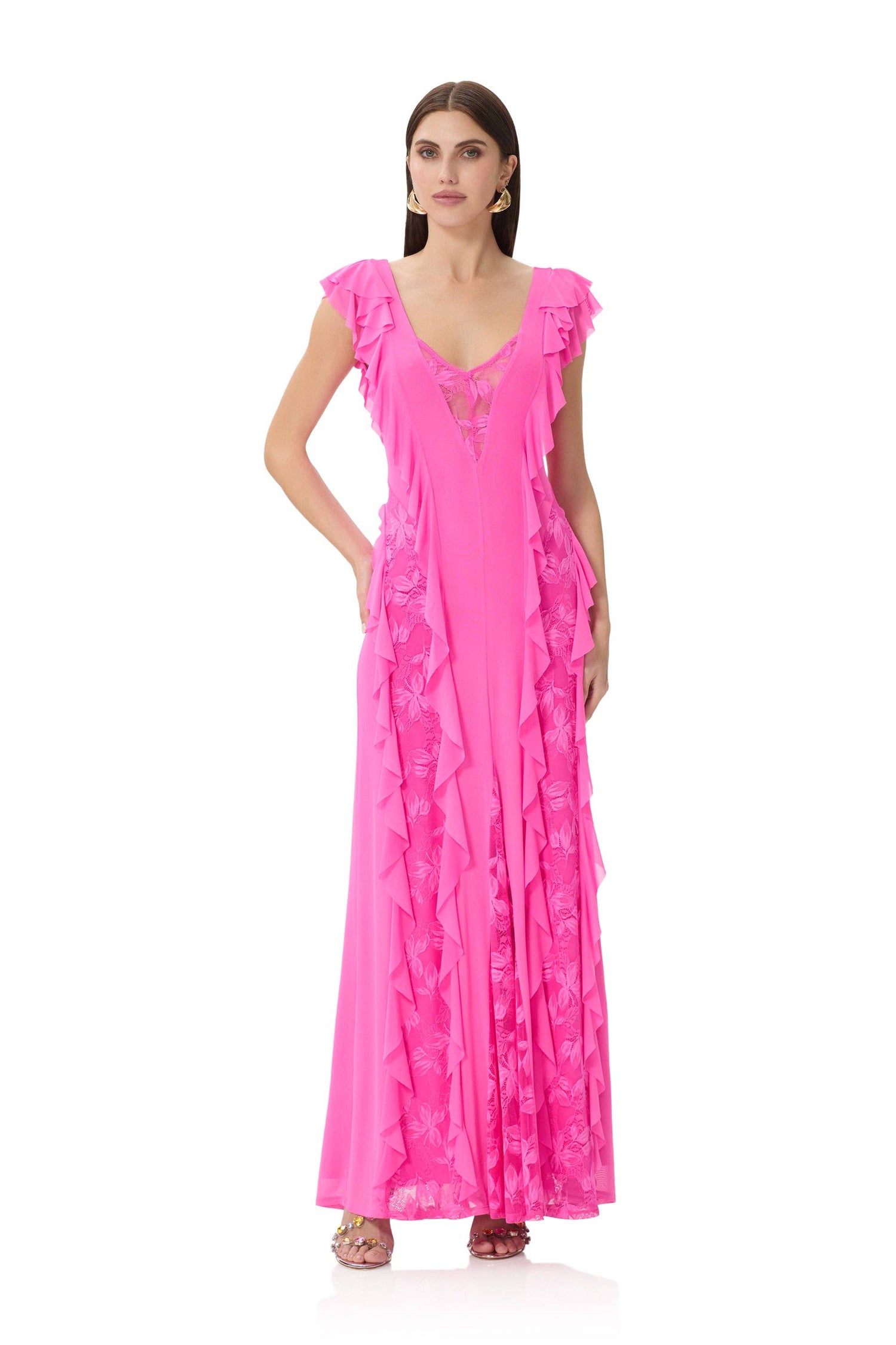 Trista Dress - Brilliant Pink