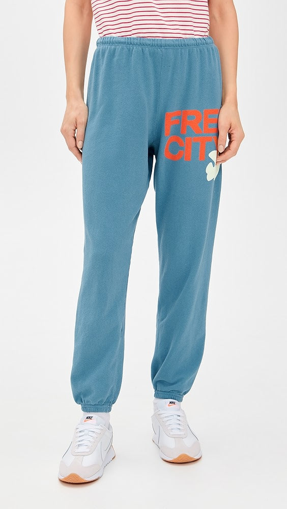 Large Sweatpant in Blueshroom