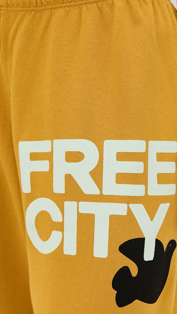 FREECITY sweatpant - yellow plant