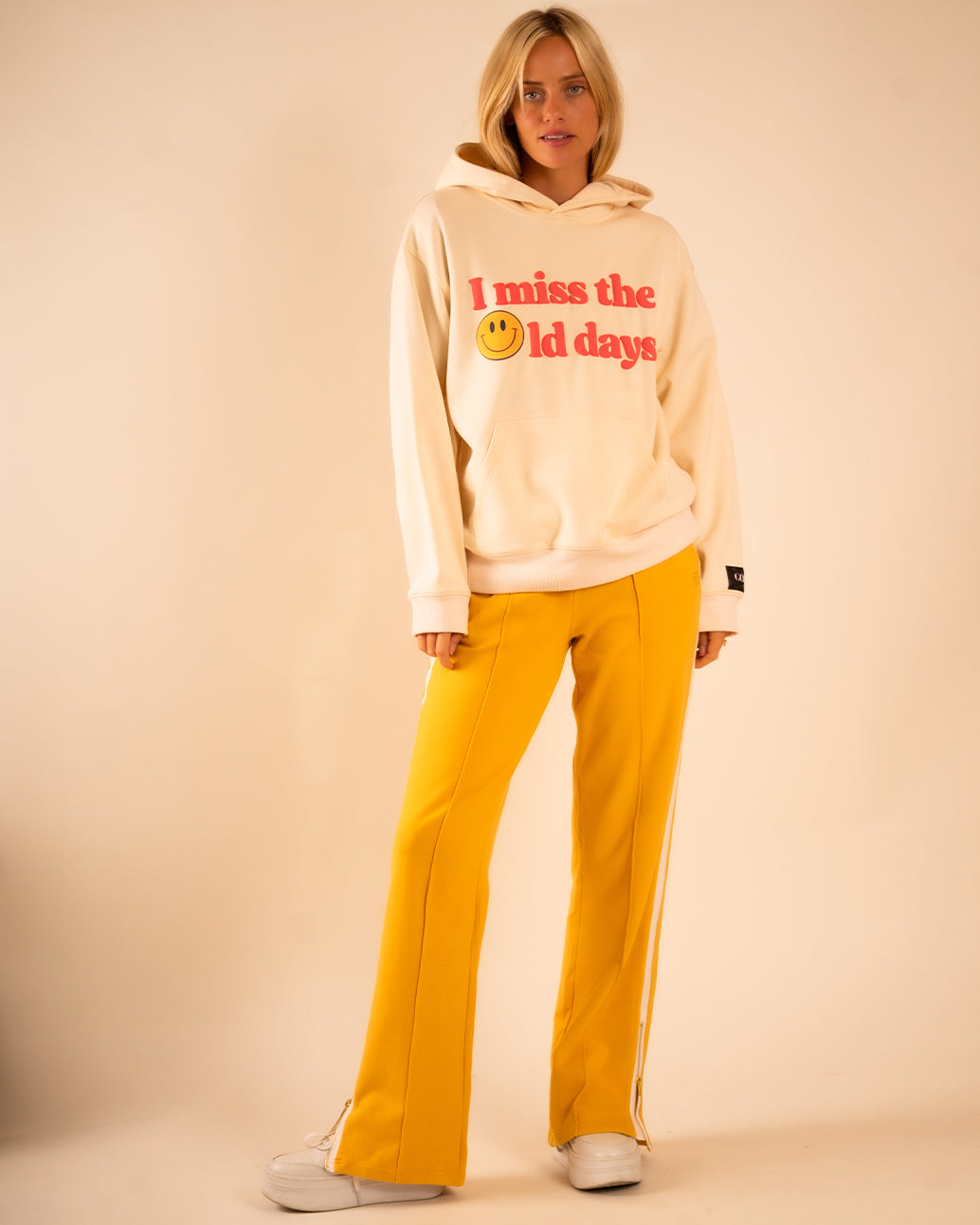 Hendrix Hoodie I Miss The Old Days Ivory