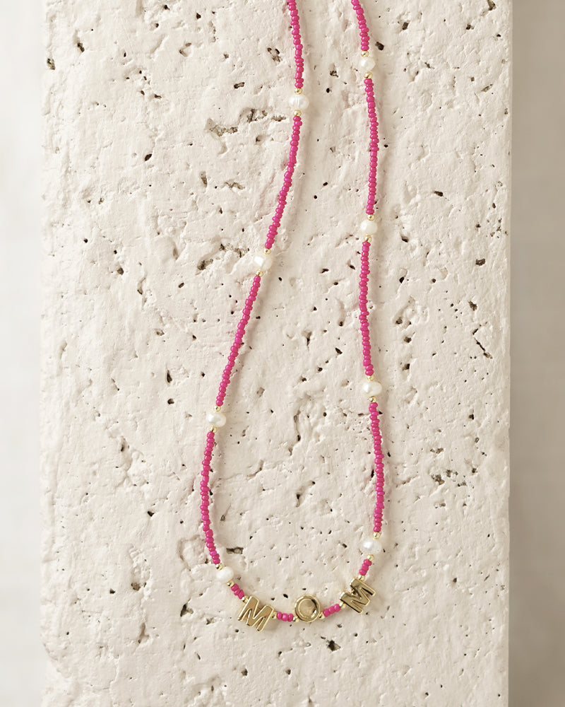 Mom Freshwater Pearls Beaded Necklace