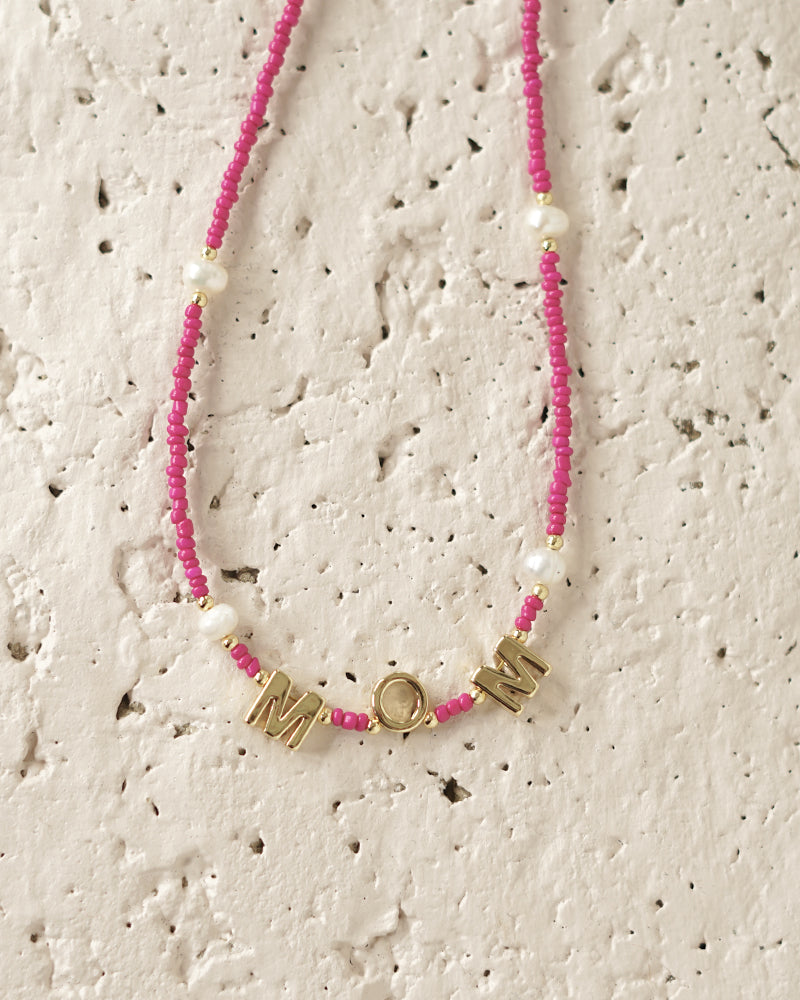 Mom Freshwater Pearls Beaded Necklace