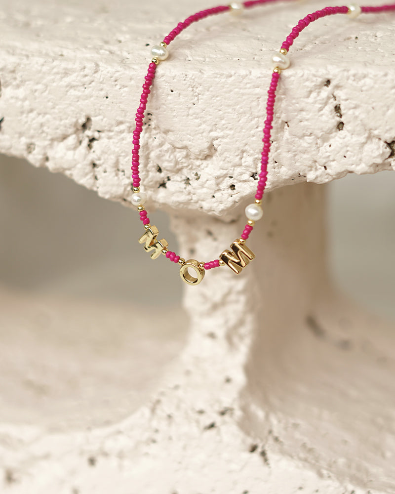 Mom Freshwater Pearls Beaded Necklace