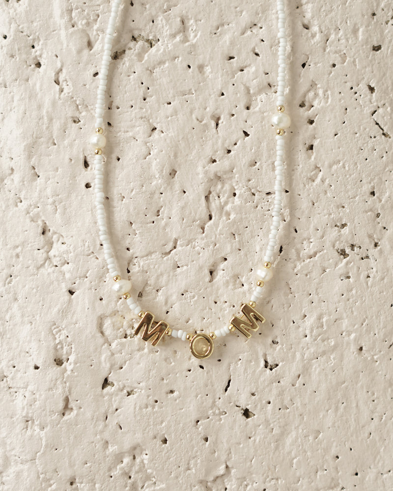 Mom Freshwater Pearls Beaded Necklace