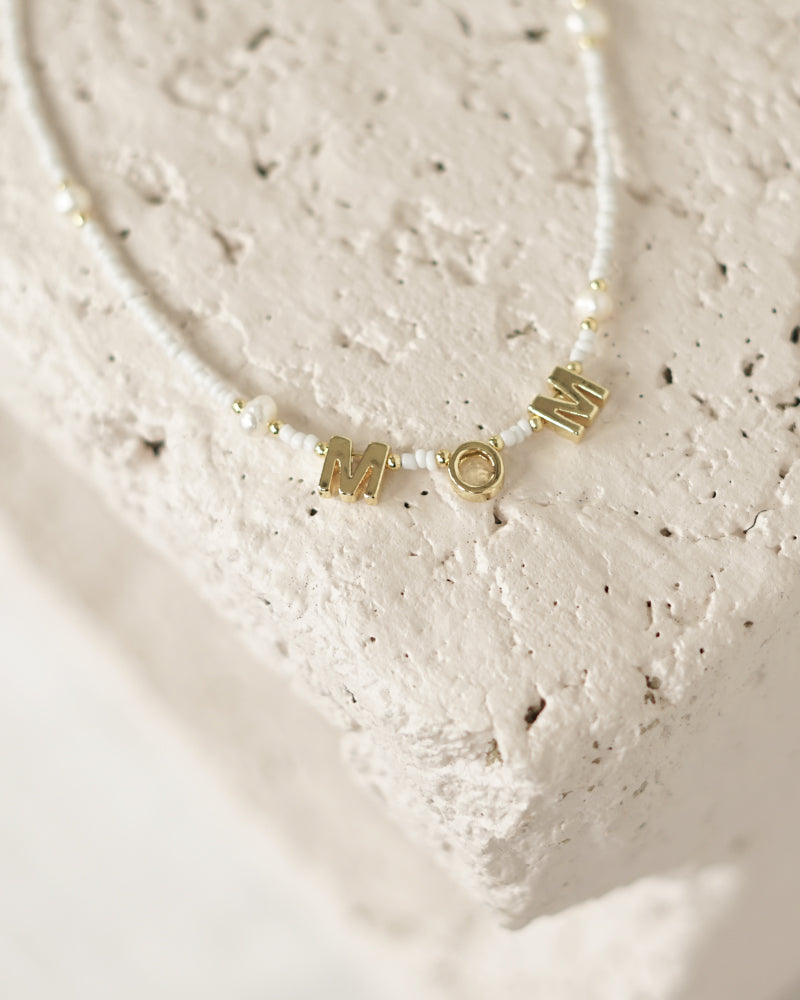 Mom Freshwater Pearls Beaded Necklace