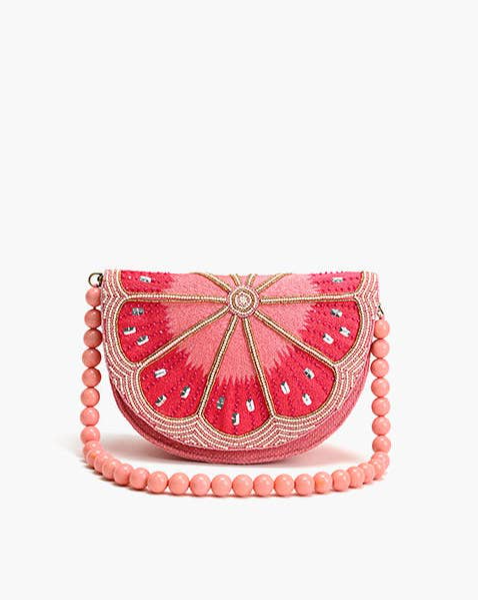 Pink Lemon Embellished Shoulder Bag