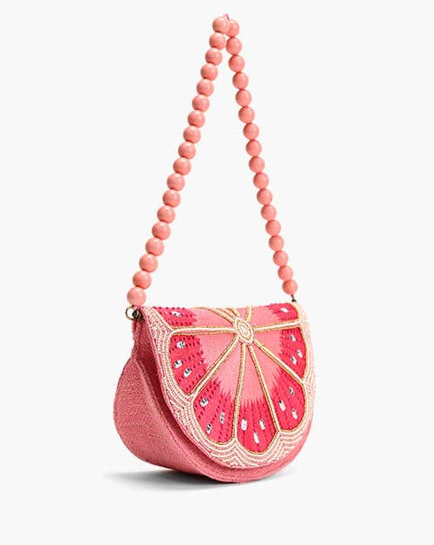 Pink Lemon Embellished Shoulder Bag