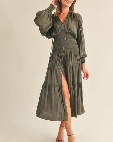 Claudia Maxi Dress - Olive