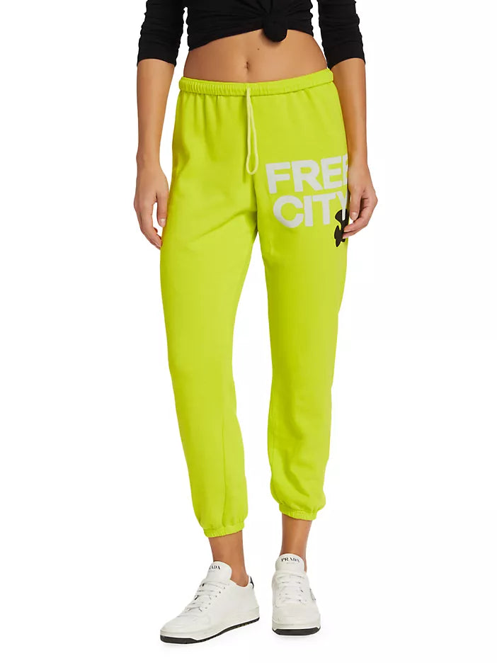 FREECITYlarge sweatpant - glow yellow