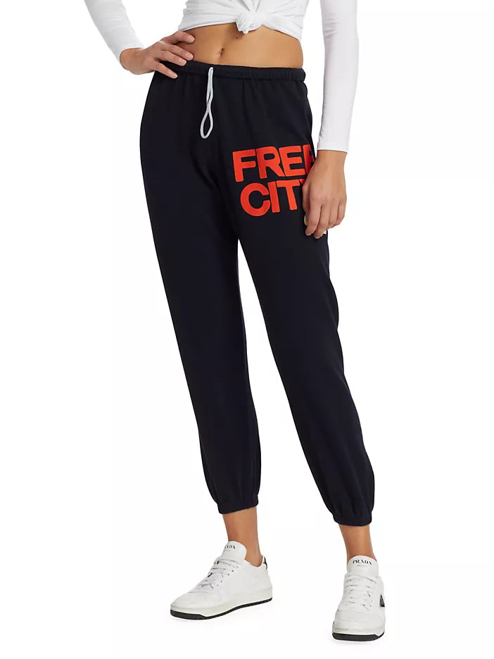 FREECITYlarge sweatpant - squids ink electric