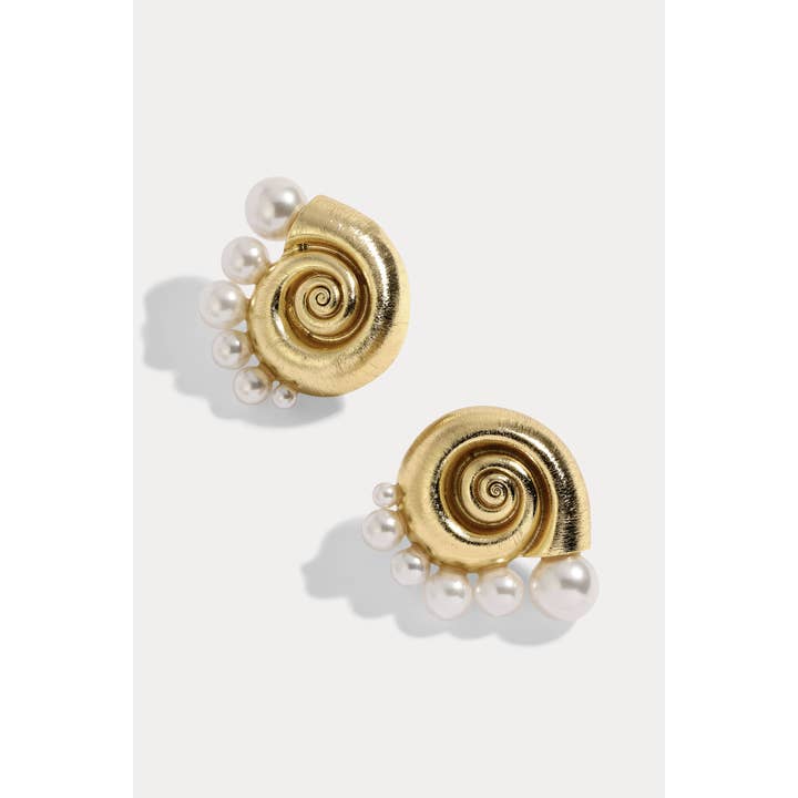 Mini La Mer Pearl Earrings