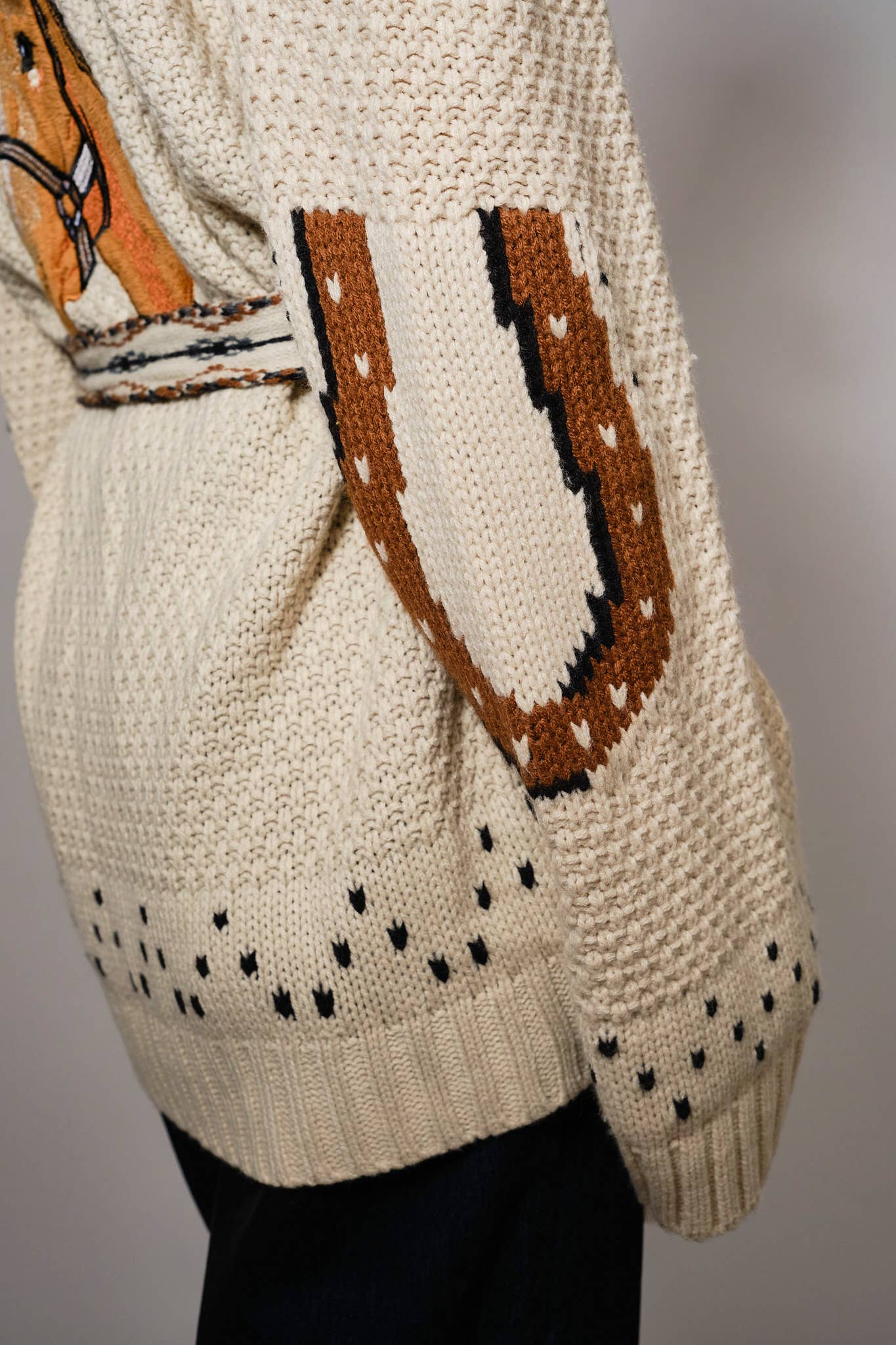 Cowgirl Western Horse Cardigan Sweater