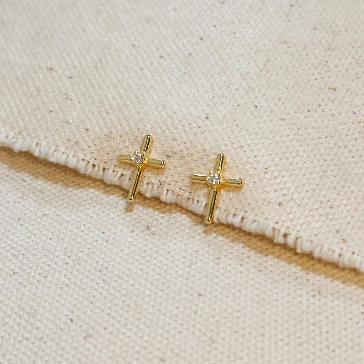 Mini Cross Stud Earrings