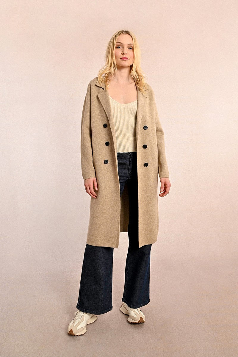 STRAIGHT KNIT COAT