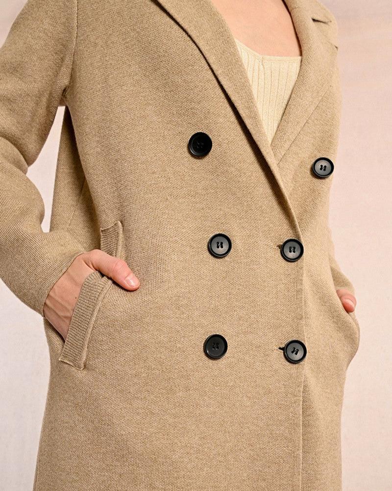 STRAIGHT KNIT COAT