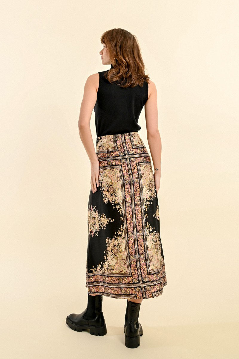 PRINTED Gypsy MIDI SKIRT