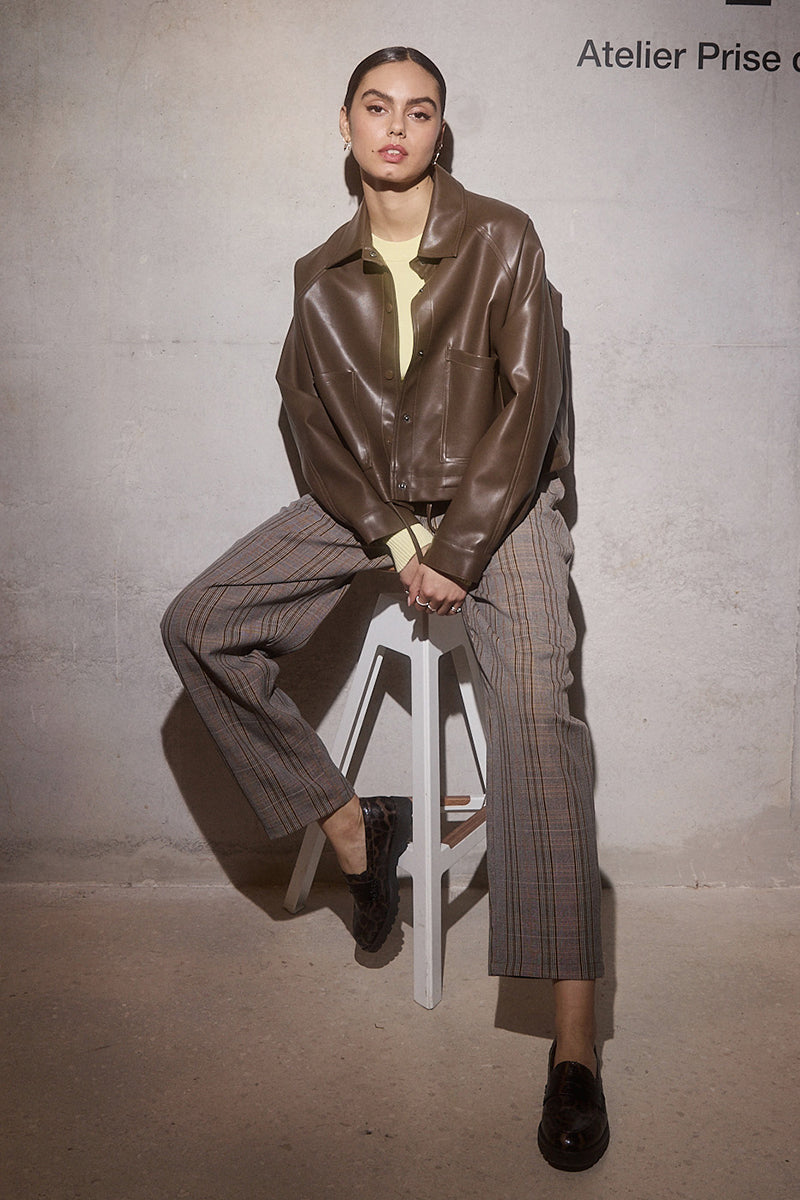 Plaid WOVEN PANTS