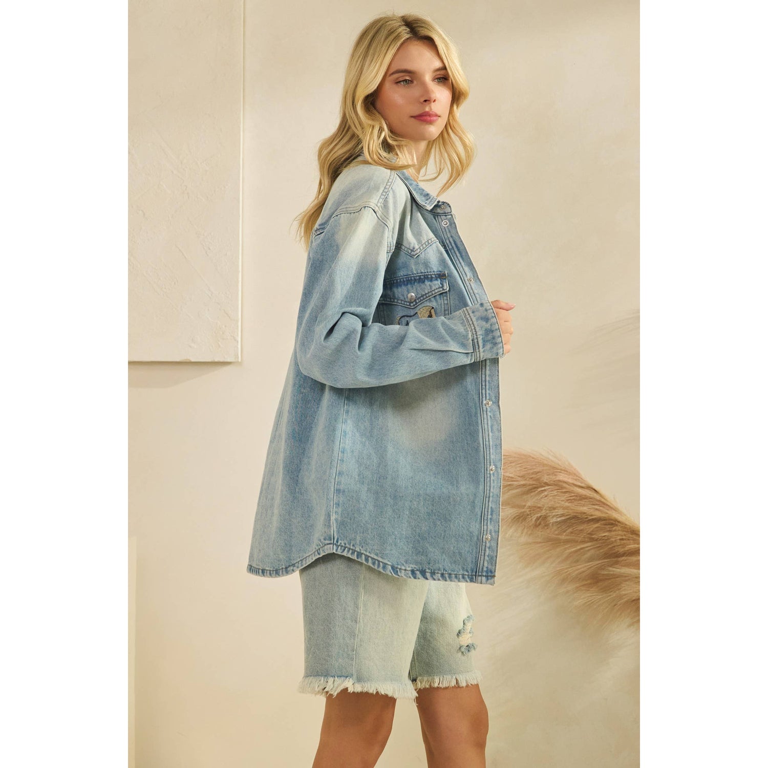 De De Jacket with Horse Embroidery