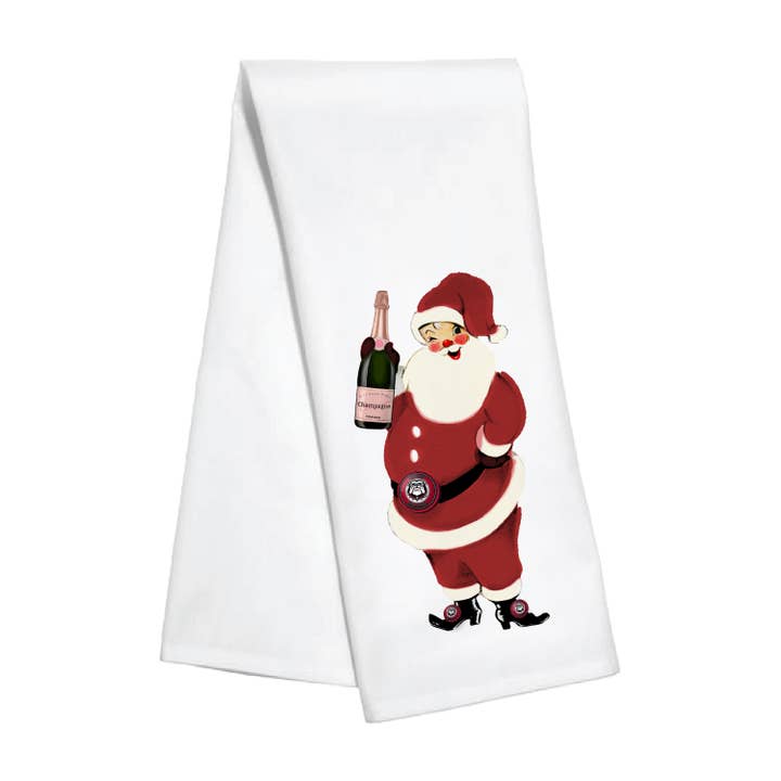 Holiday Kitchen Towel- Santa