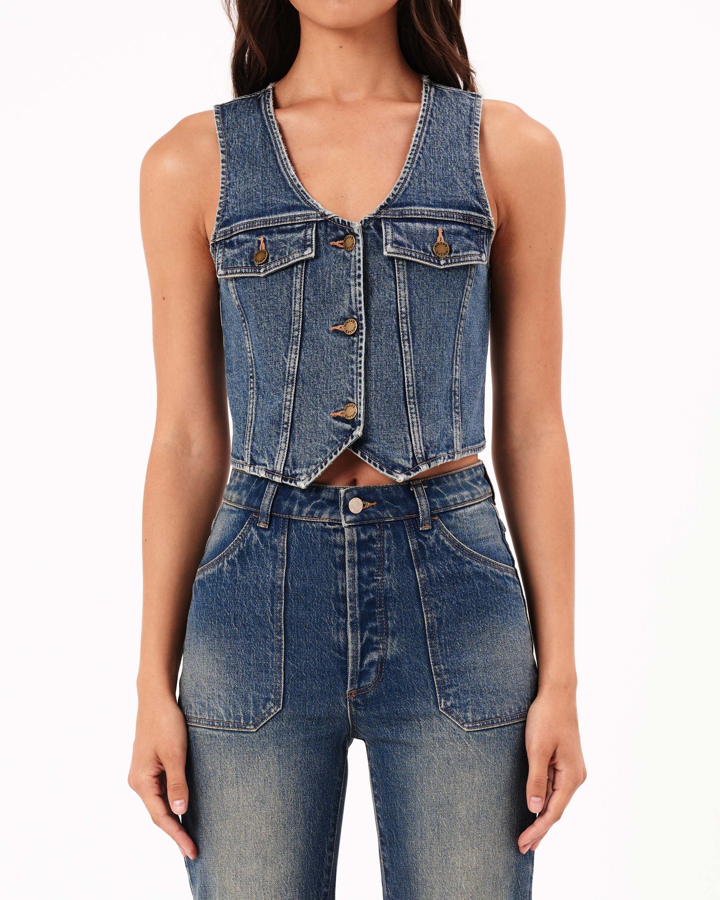 Morgan Vest - Vintage Blue