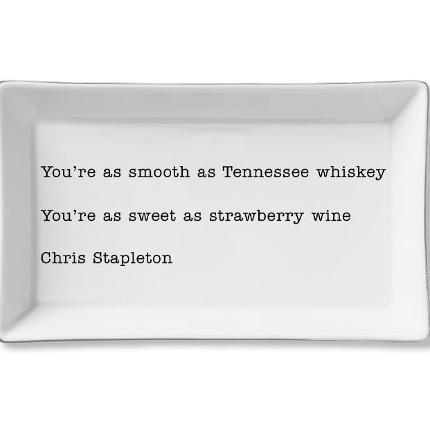 You're Smooth - Chris Stapleton Ceramic Tray