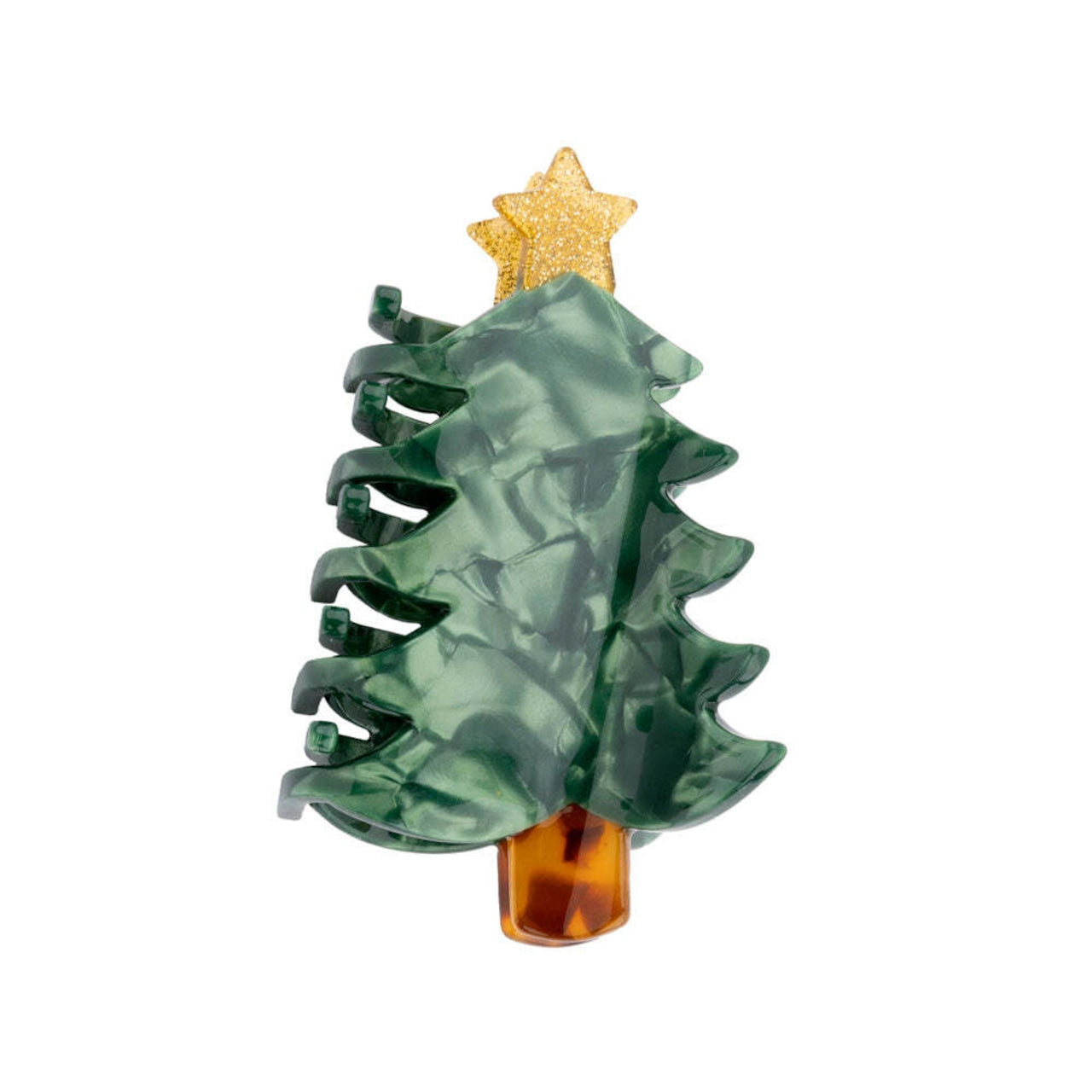 Christmas Tree Hair Claw Clip