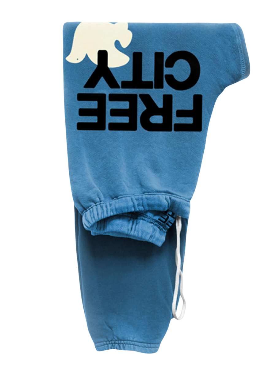 FREECITYlarge sweatpant - blue sound