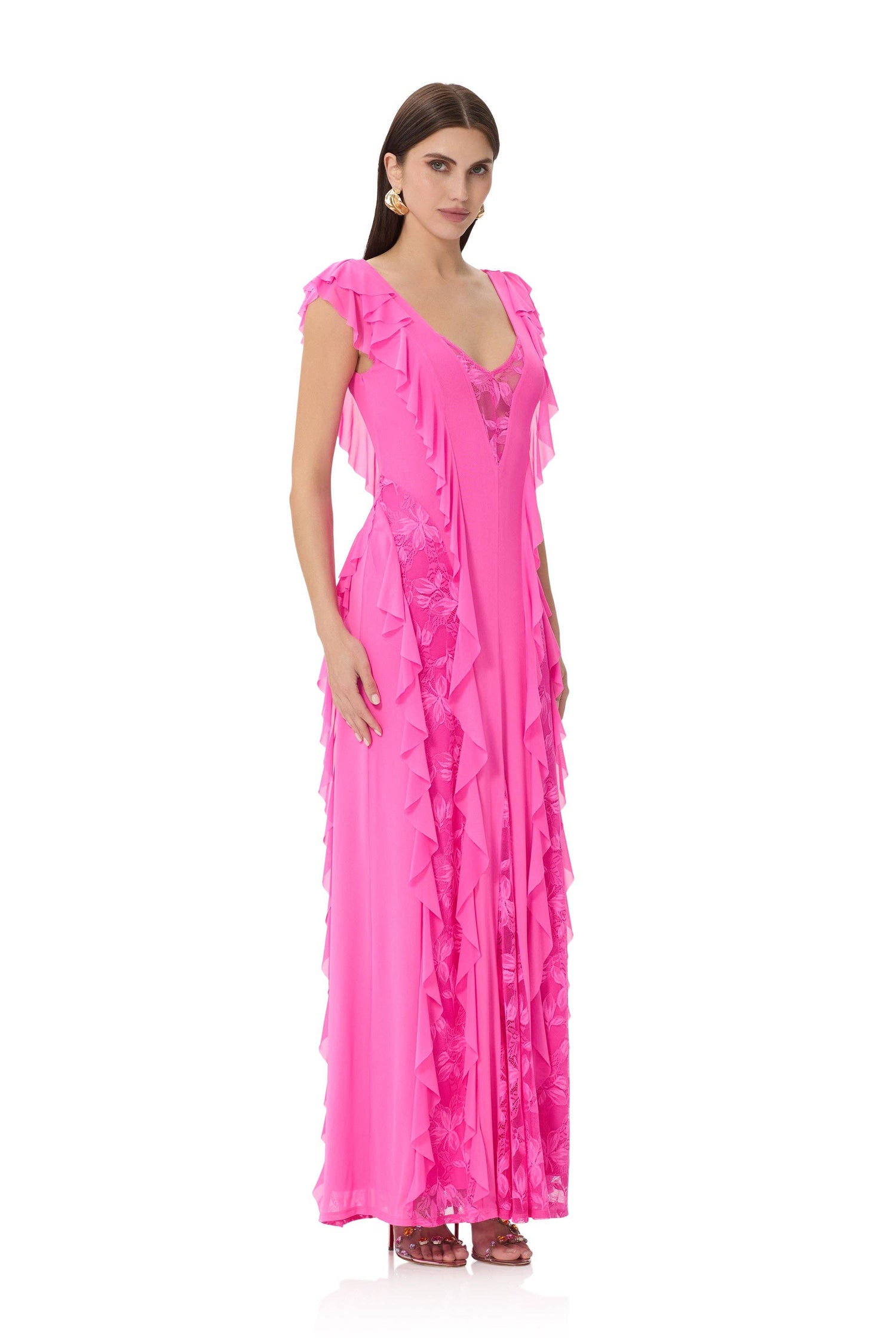 Trista Dress - Brilliant Pink
