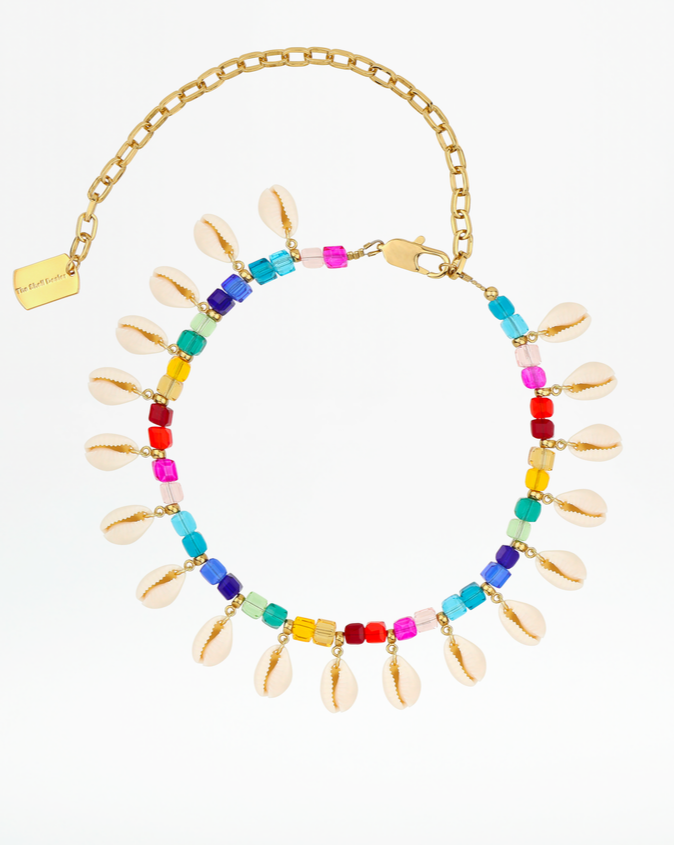 Color is the Answer shell necklace