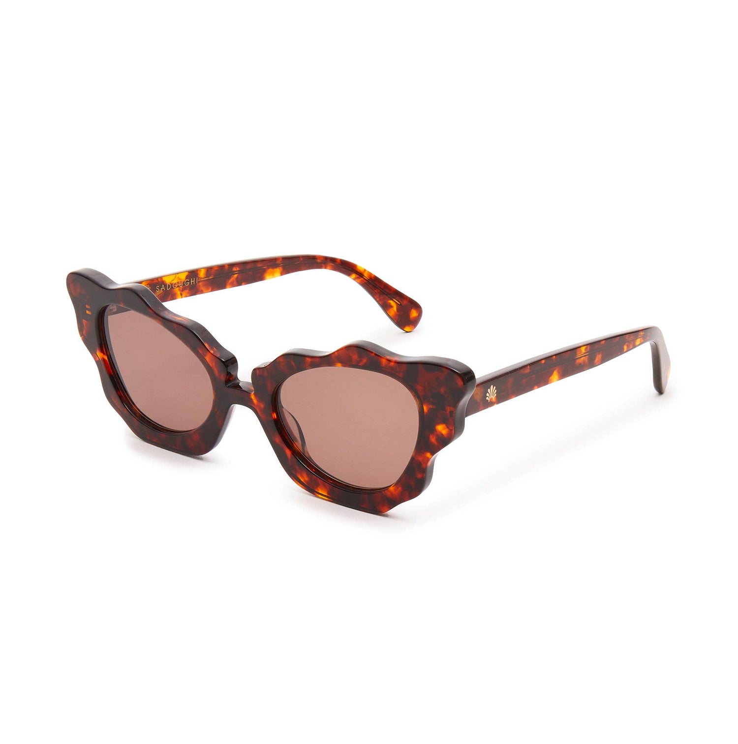 TORTOISE BEVERLY HILLS CAT-EYE SUNGLASSES
