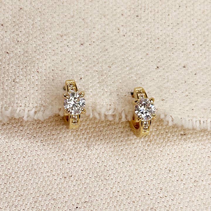 Mini Clicker with Cz Earrings