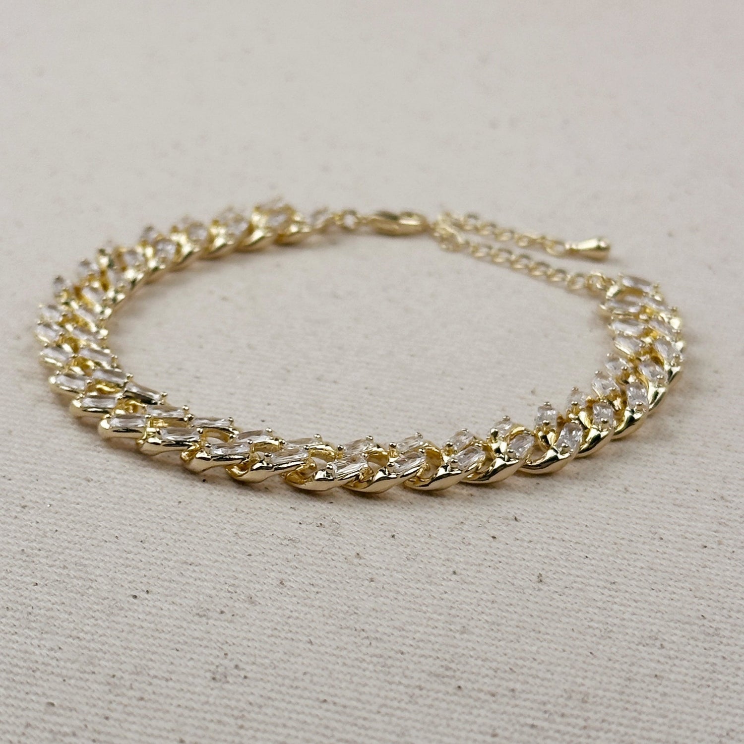 18k Gold Filled Iced Chunky Cuban Bracelet