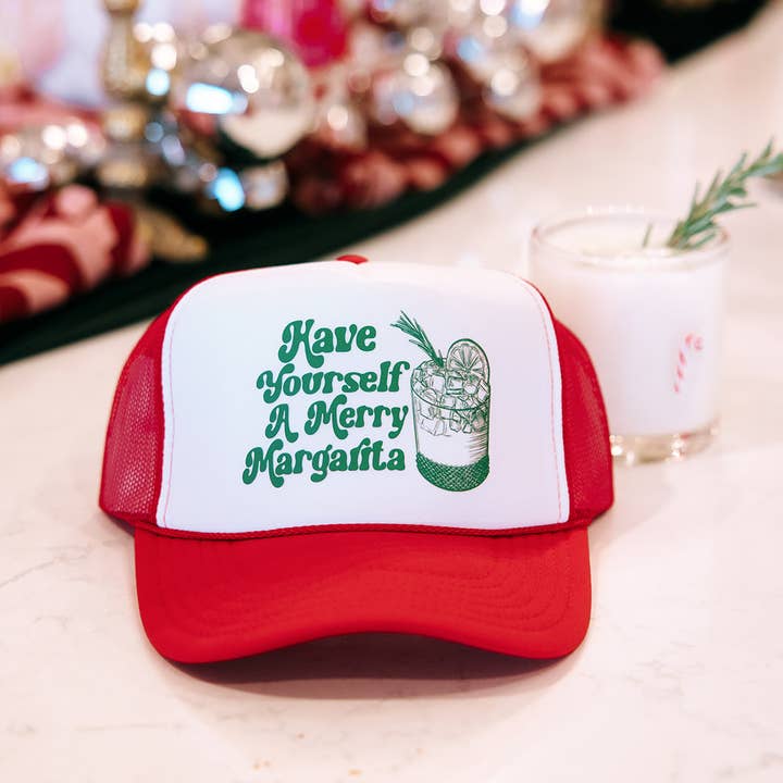 Have Yourself A Merry Margarita Holiday Trucker Hat