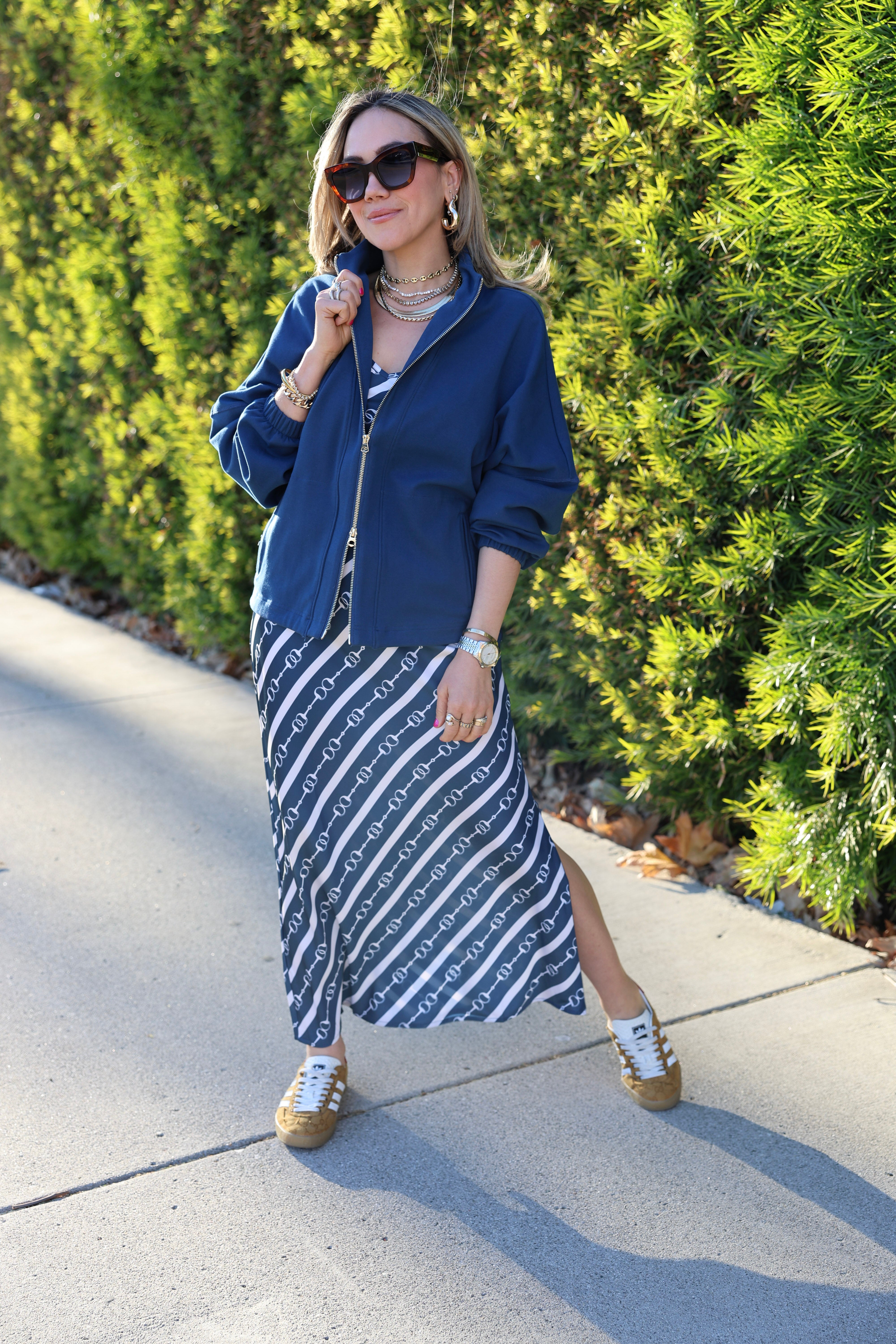 Lennon Zipslip™️ Dress All Over Horsebit Print