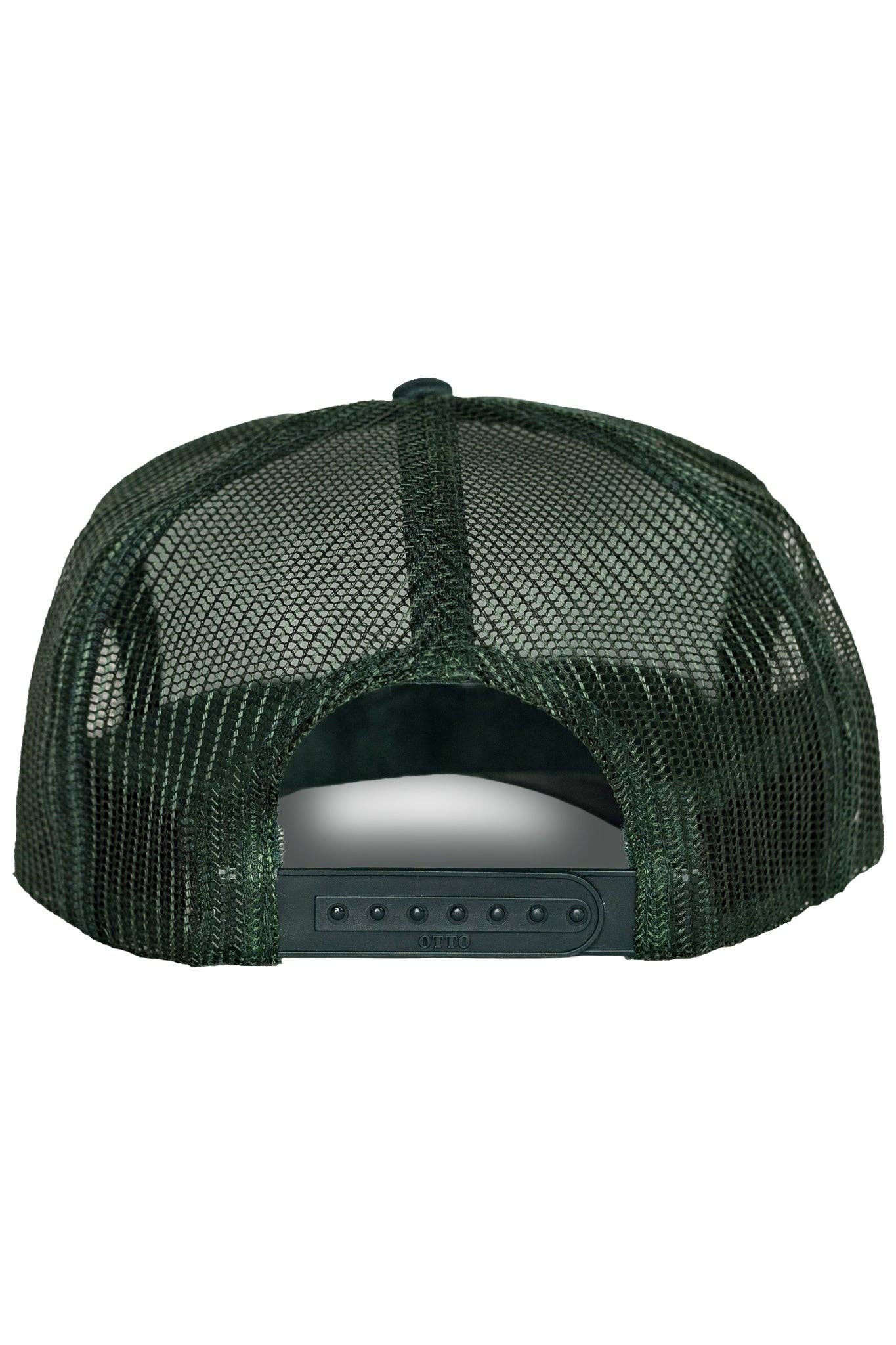 Stay Wild Trucker Hat in Deep Green