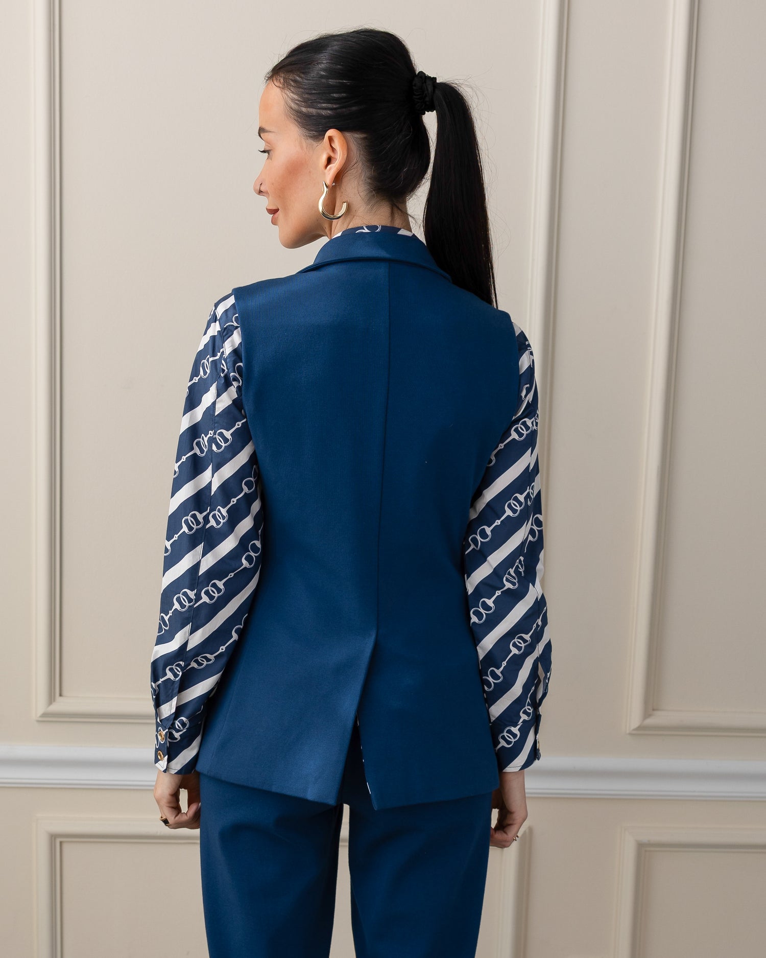 Vanessa Interlock Vest Sailor