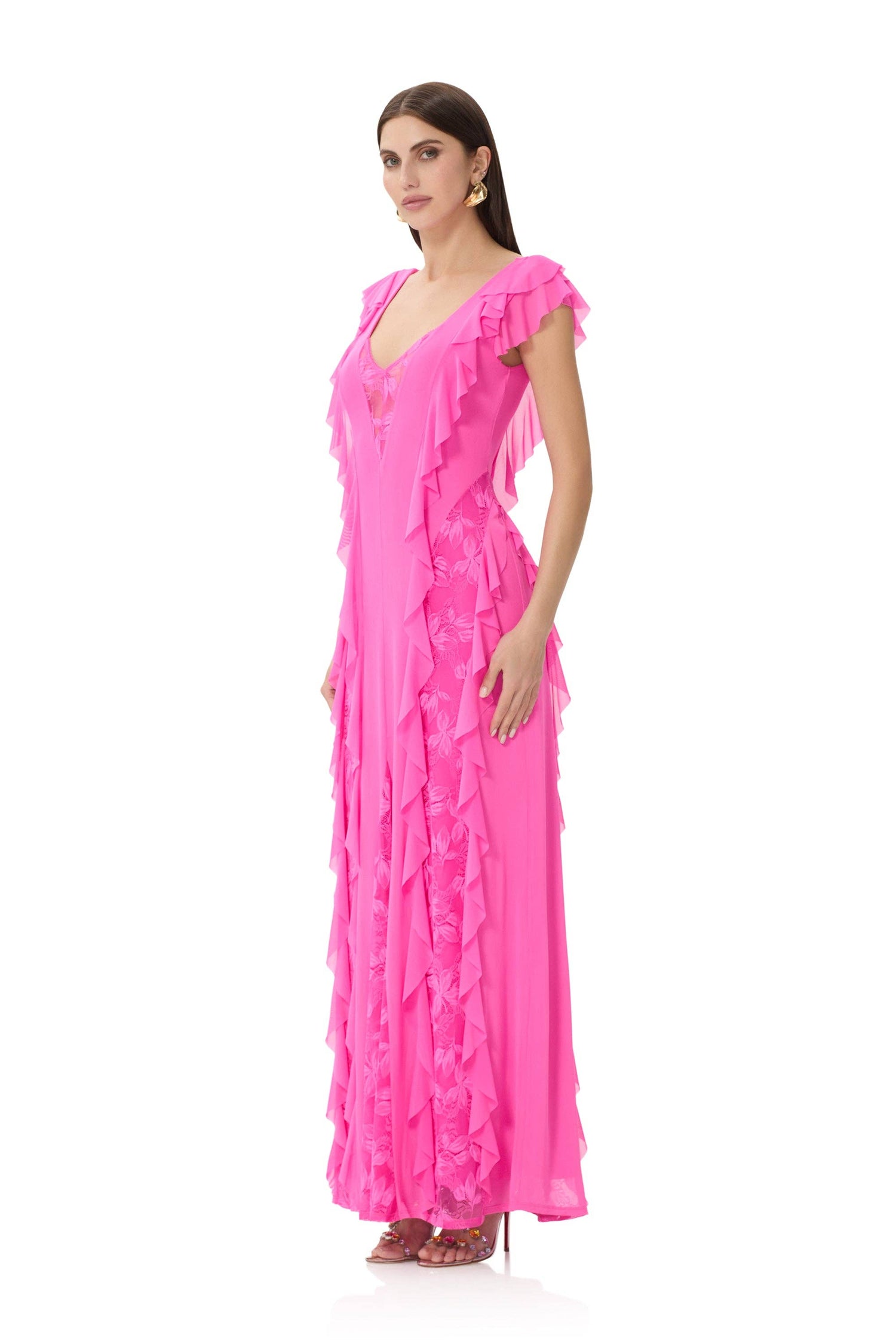 Trista Dress - Brilliant Pink