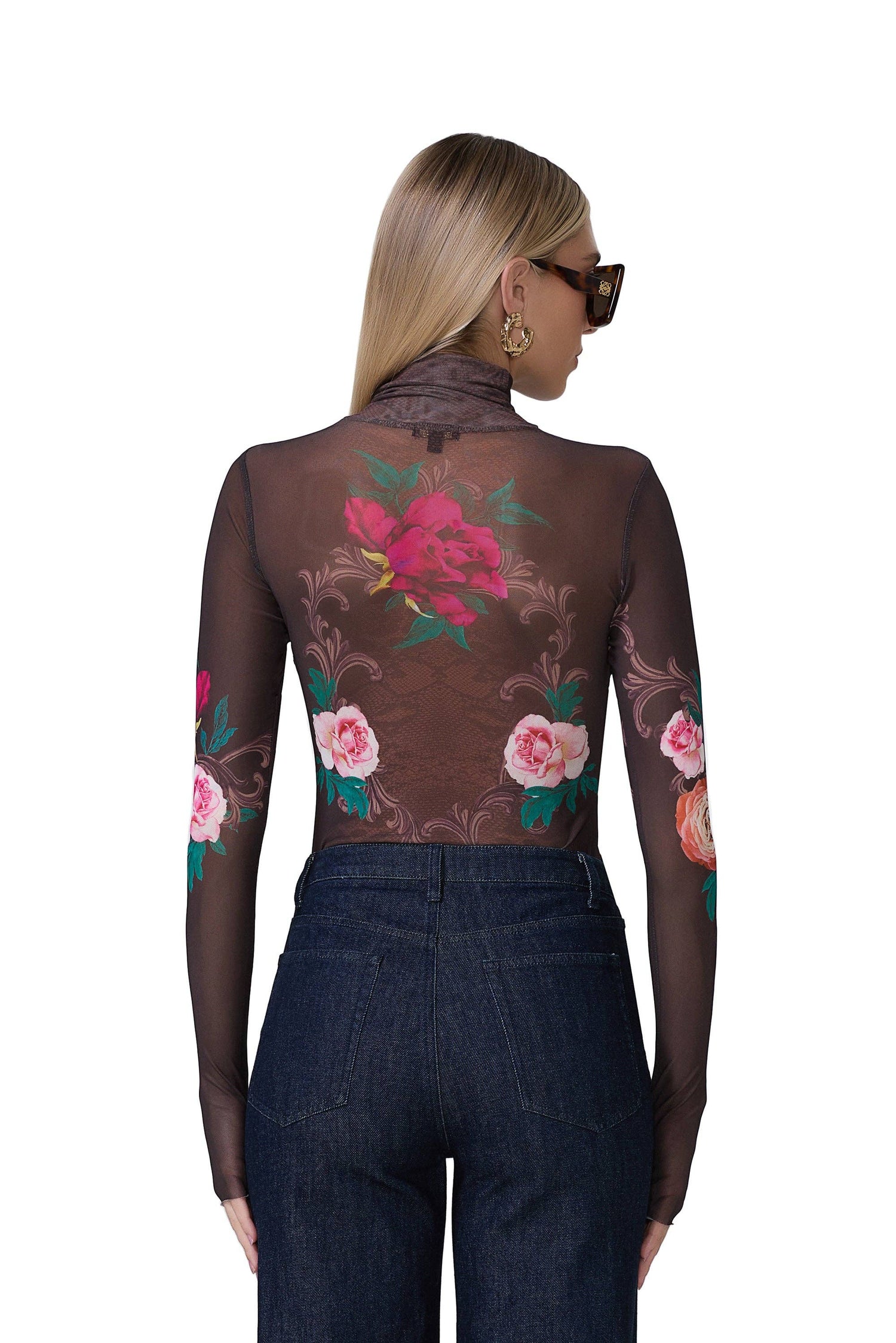 Zadie Top - Snake Floral