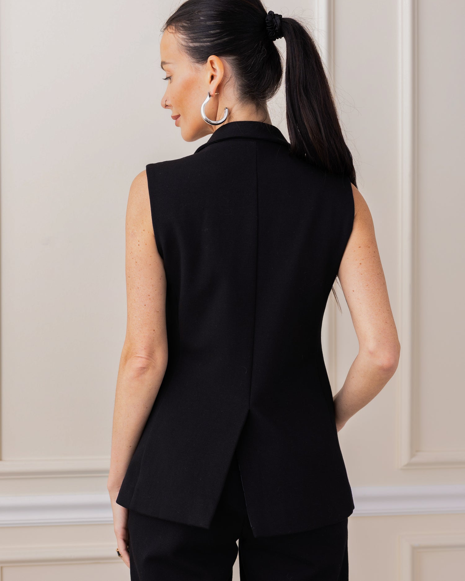 Vanessa Interlock Vest Black