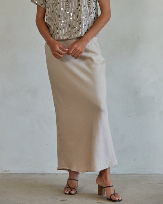 Met Satin Skirt