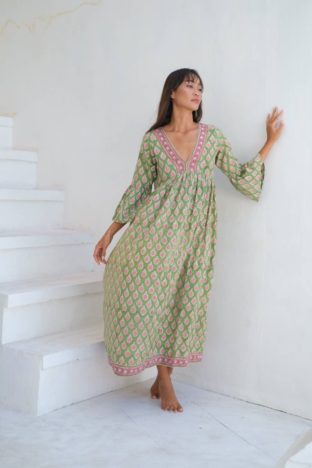 Lilly Block Printed Dress