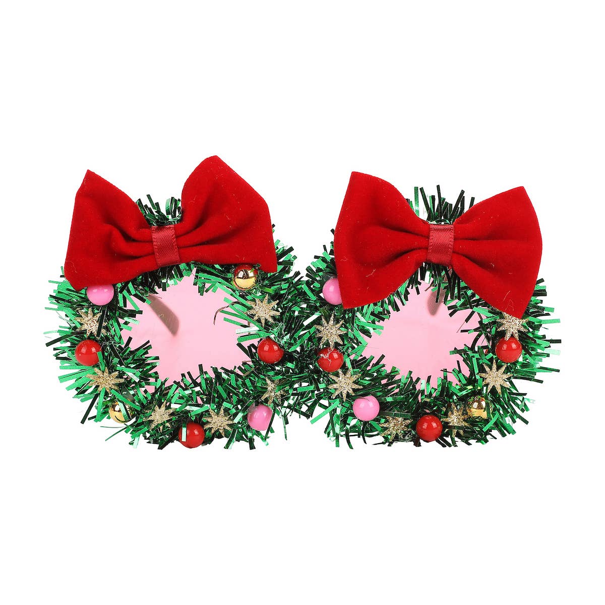 Fa La La Wreath Novelty Glasses